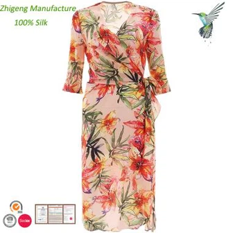 লম্বা হাতা সিল্ক ড্রেস