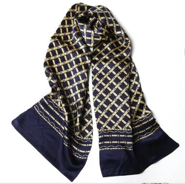 ব্রিটিশ স্টাইল পুরুষদের স্কার্ফ সিল্ক স্কার্ফ কাস্টমাইজড